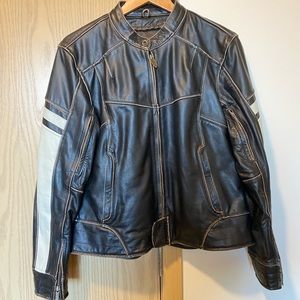 River Road Leather Women’s Moto Jacket - L